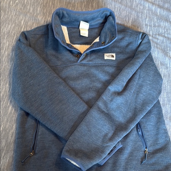 The North Face Men's Zip-Up Sweater in Navy - Picture 1 of 3